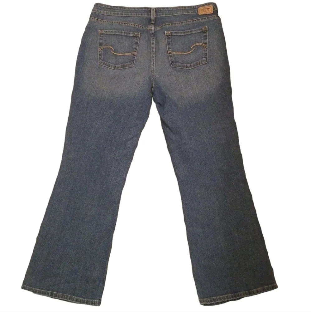 LEVI'S SIGNATURE Bootcut Jeans Plus 14 Short Waist 38 Inseam 28 Medium Wash - Picture 3 of 10